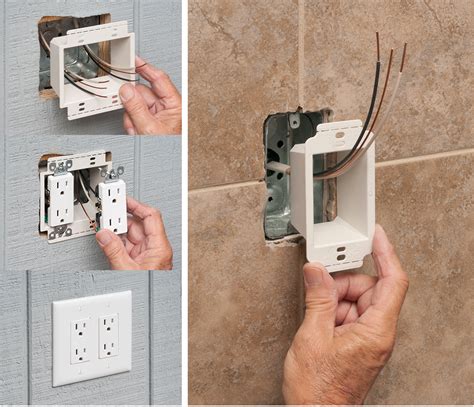 how to extend electrical outlet box|electrical power outlet box extender.